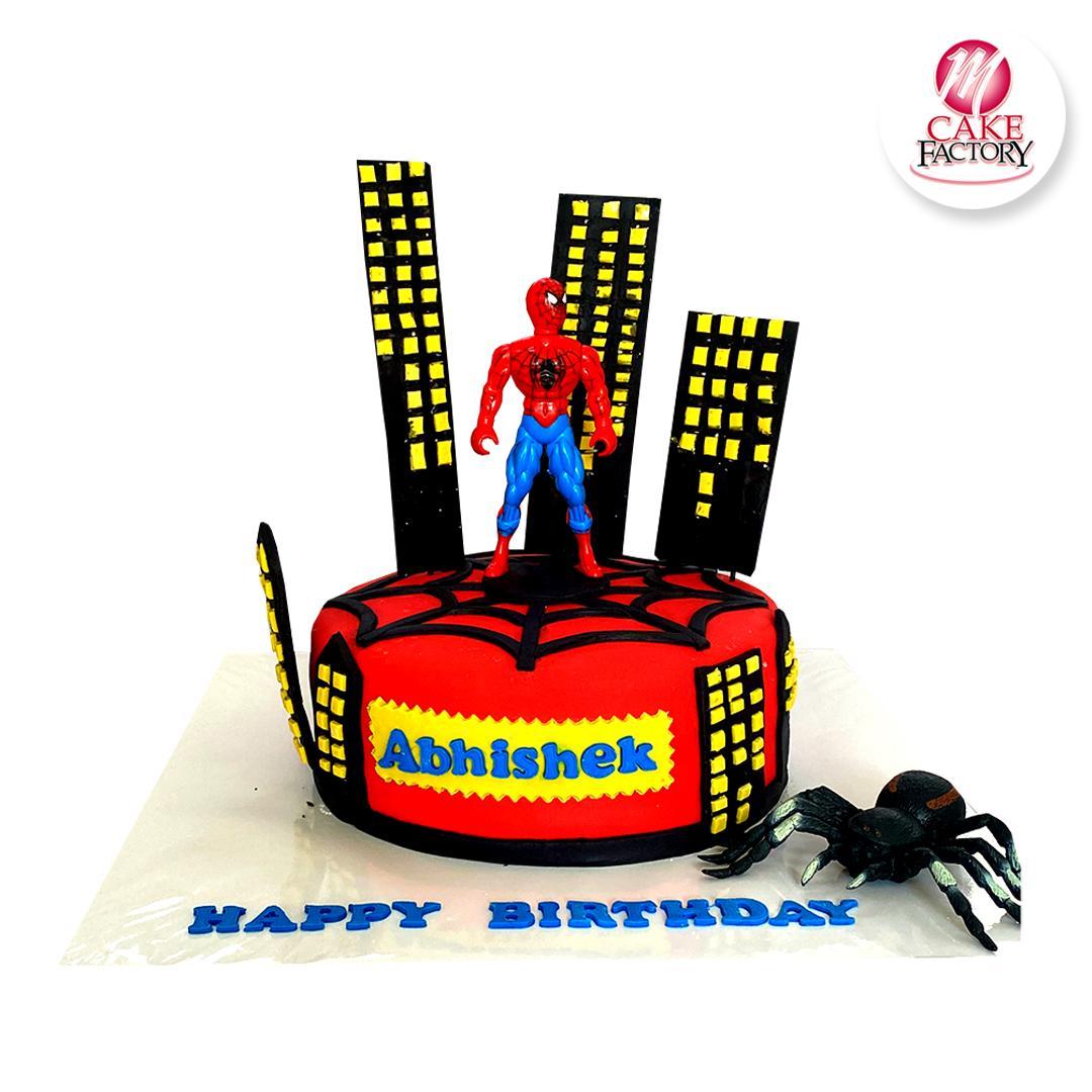 Spiderman Birthday Cake