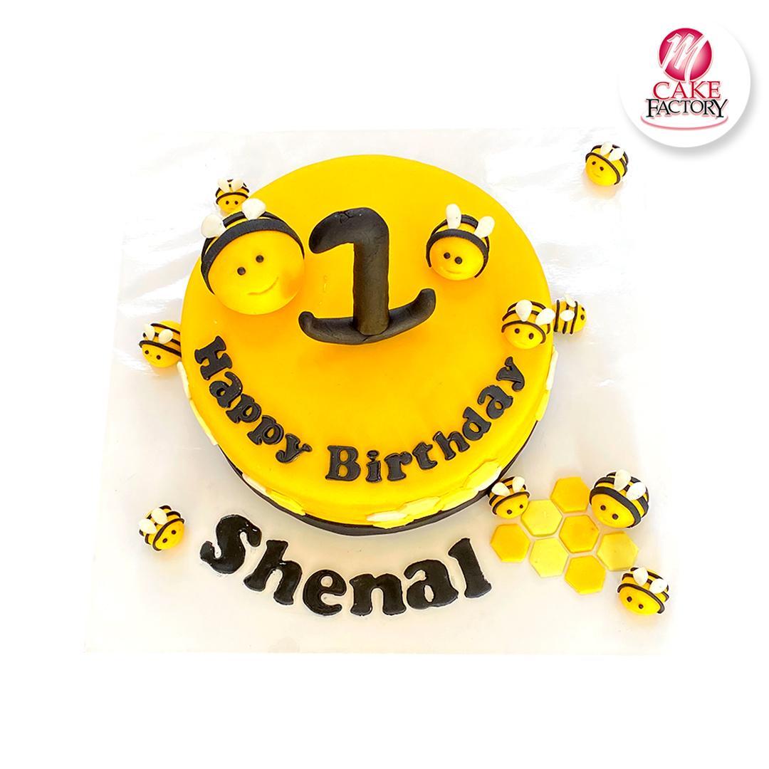 Bees Birthday Cake