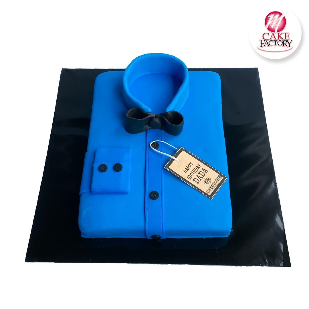 Blue Shirt Birthday Cake