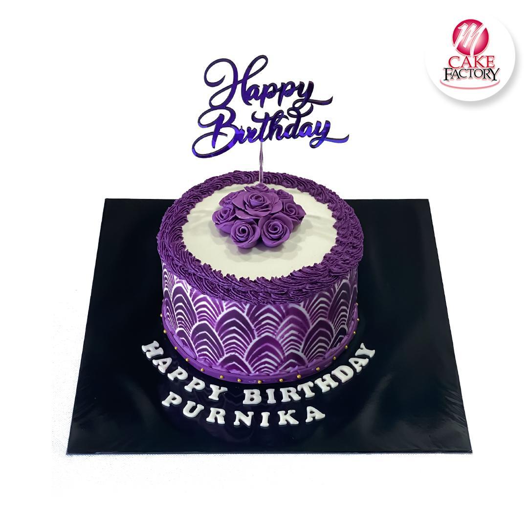Purple Birthday Cake