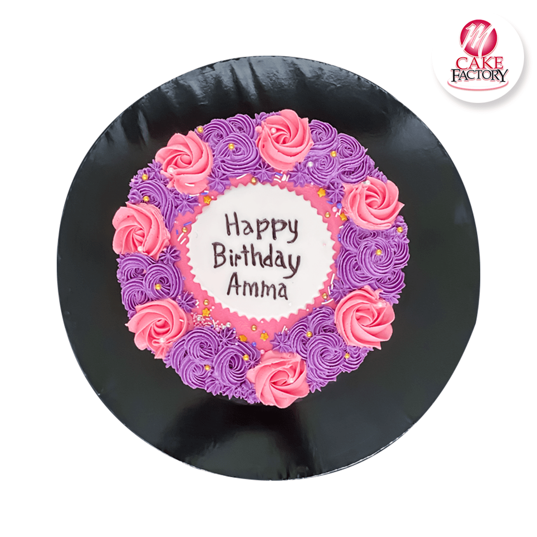 Red & Purple Birthday Cake (1.5kg)