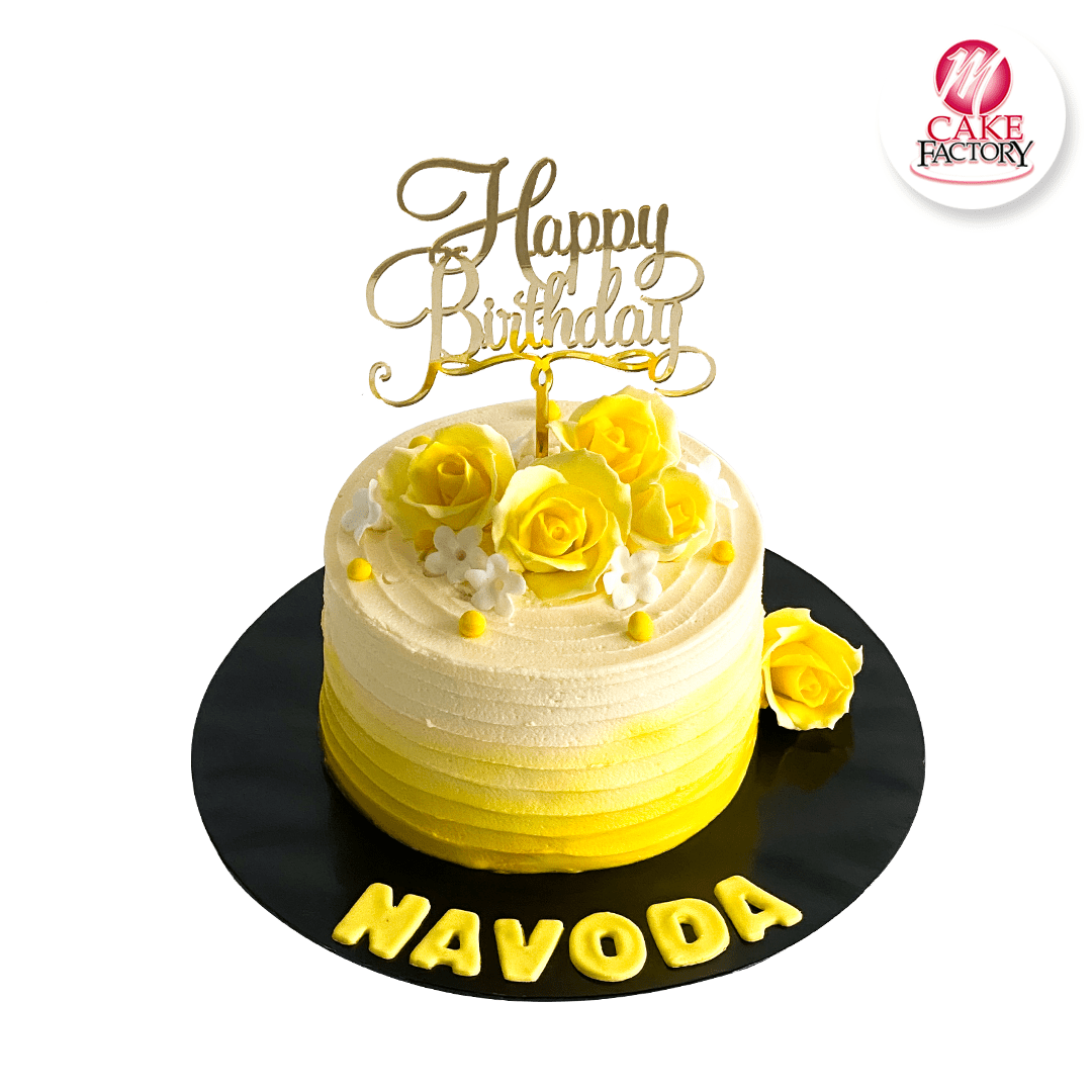 Yellow Birthday Cake (1.5kg)
