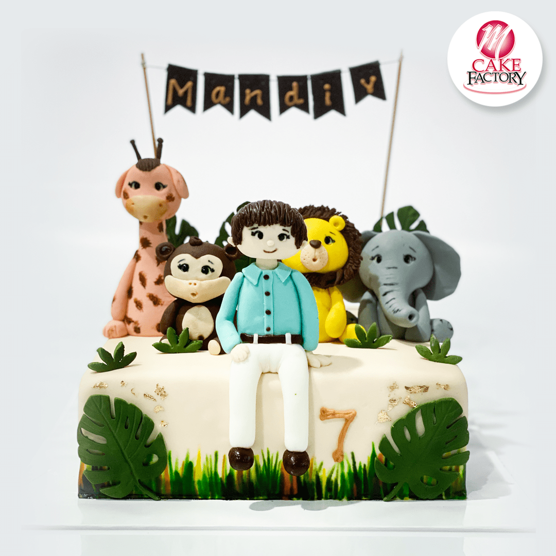 Boy with Animals Cake (2kg)
