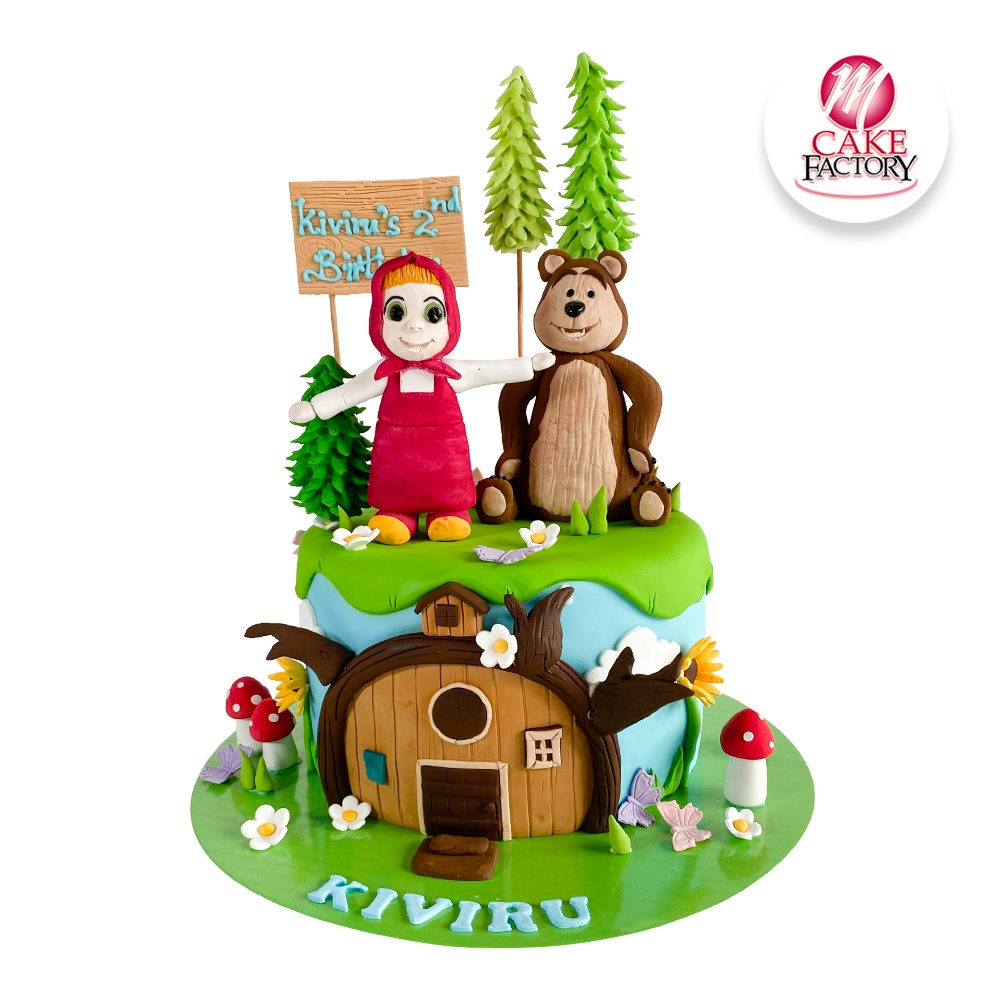 Masha and Bear Birthday Cake (2kg)